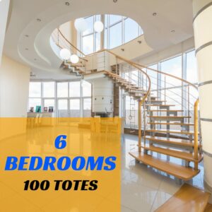 6 bedroom plastic moving box rental package